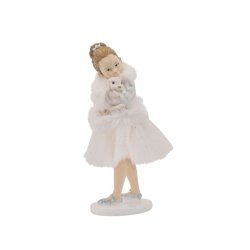 Figurer veninder og pigefigurer med hundehvalp og kanin